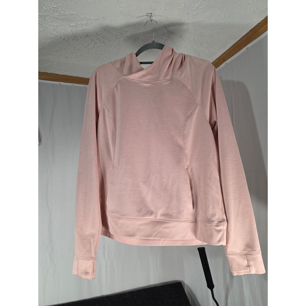 Yogalicious Blush Hooded Athletic Top Large Soft